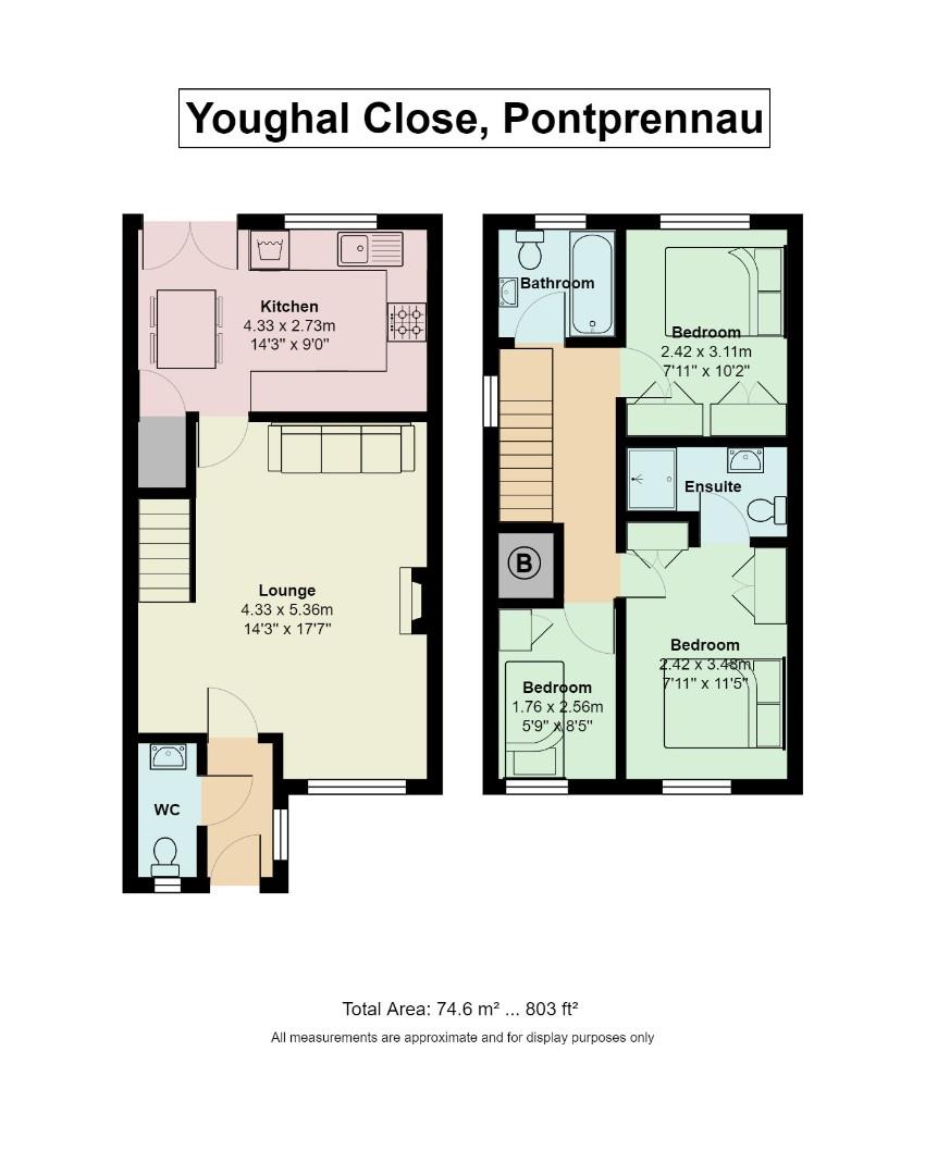 Floorplan for Youghal Close, Pontprennau